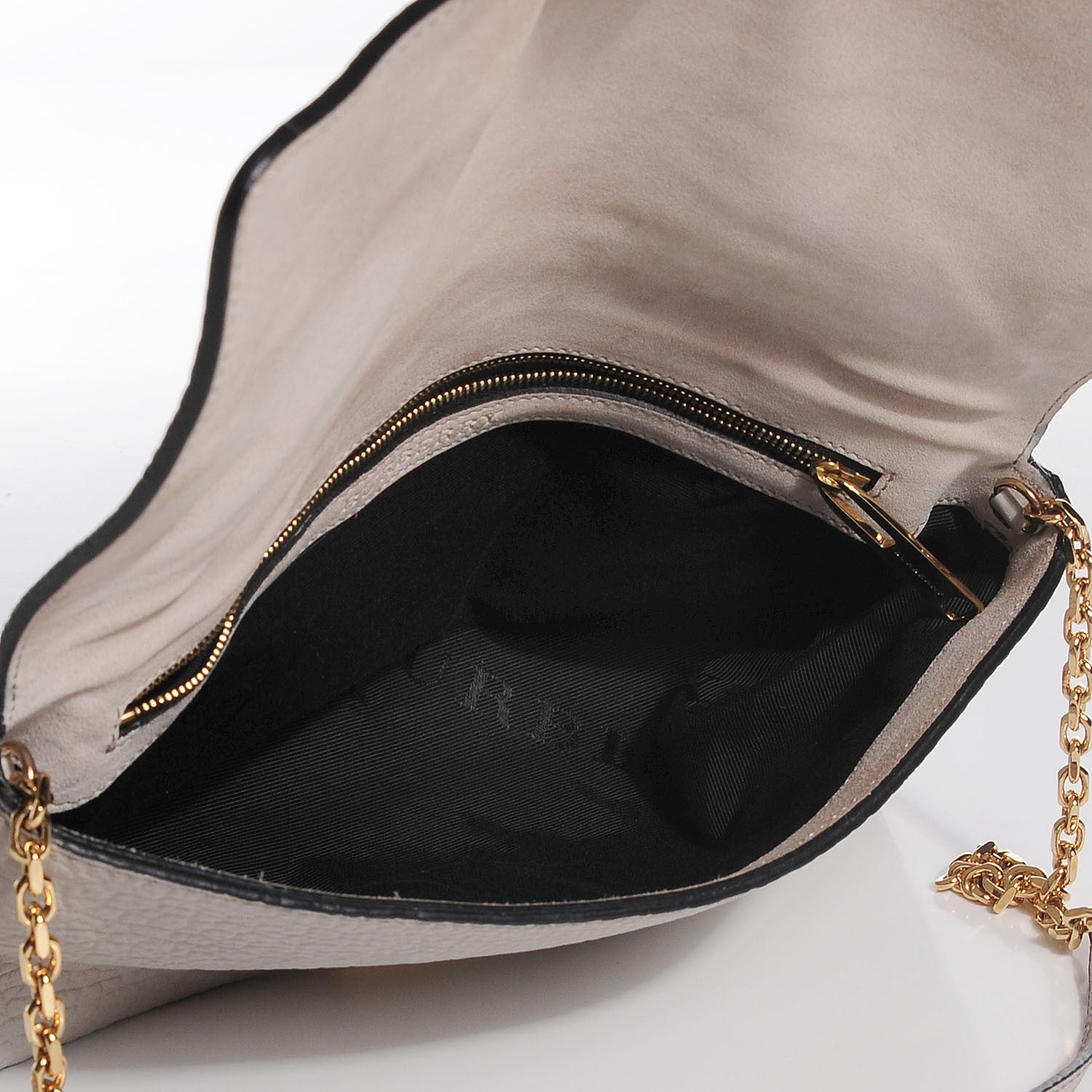 Burberry Signature Grain Medium Clutch Bag Pale Grey 5 of 9