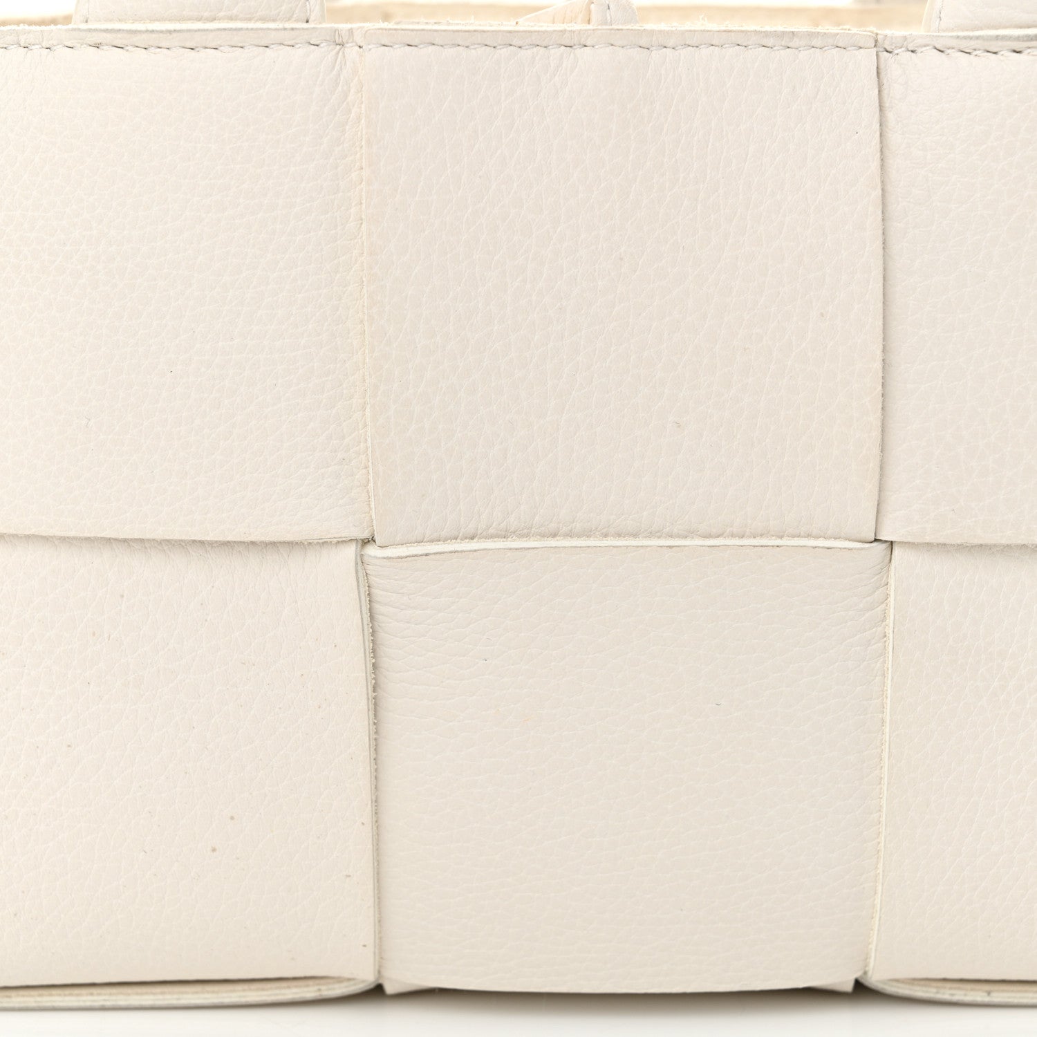 Bottega Veneta Lambskin Maxi Intreccio Candy Arco Tote White 8 of 12