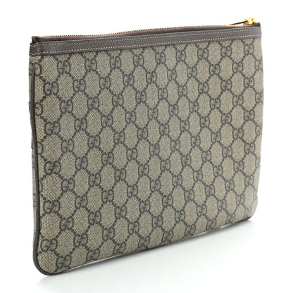 Gucci GG Supreme Monogram Large Ophidia Pouch Clutch Brown 3 of 8