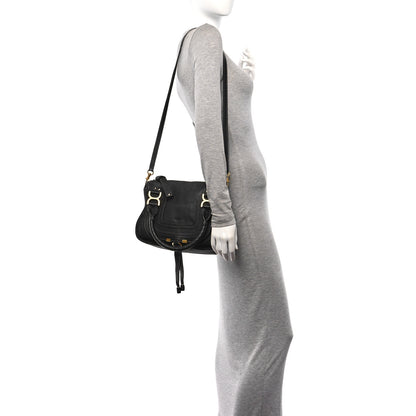 Chloe Calfskin Small Marcie Satchel Black 2 of 9
