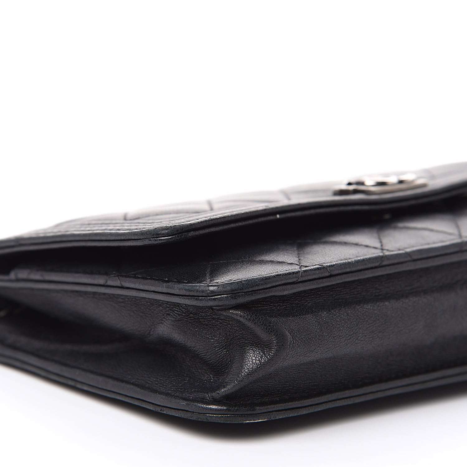 Chanel Lambskin Quilted Boy Wallet On Chain WOC Black 9 of 18