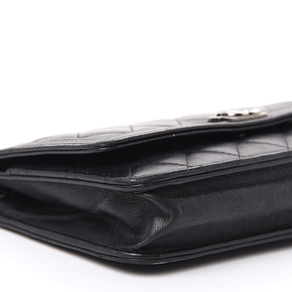 Chanel Lambskin Quilted Boy Wallet On Chain WOC Black 9 of 18