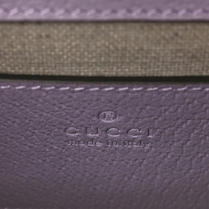 Gucci Textured Dollar Calfskin Mini Ophidia Padlock Top Handle Chain Shoulder Bag Lapis 7 of 10