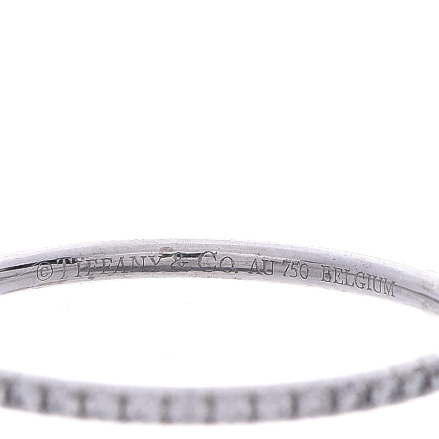 18K White Gold Diamond Metro Ring 7.5