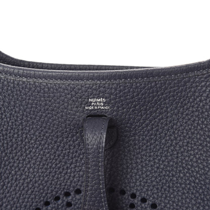 Hermes Taurillon Clemence Amazone Evelyne TPM Bleu Nuit Bleu Indigo 6 of 8