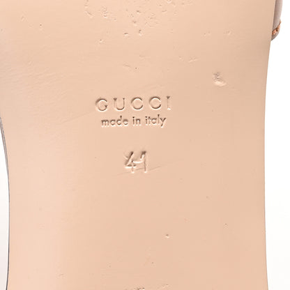 Gucci Cosmos Softy Calfskin Interlocking G Cut Out Slide Sandals 41 Cuir 7 of 10