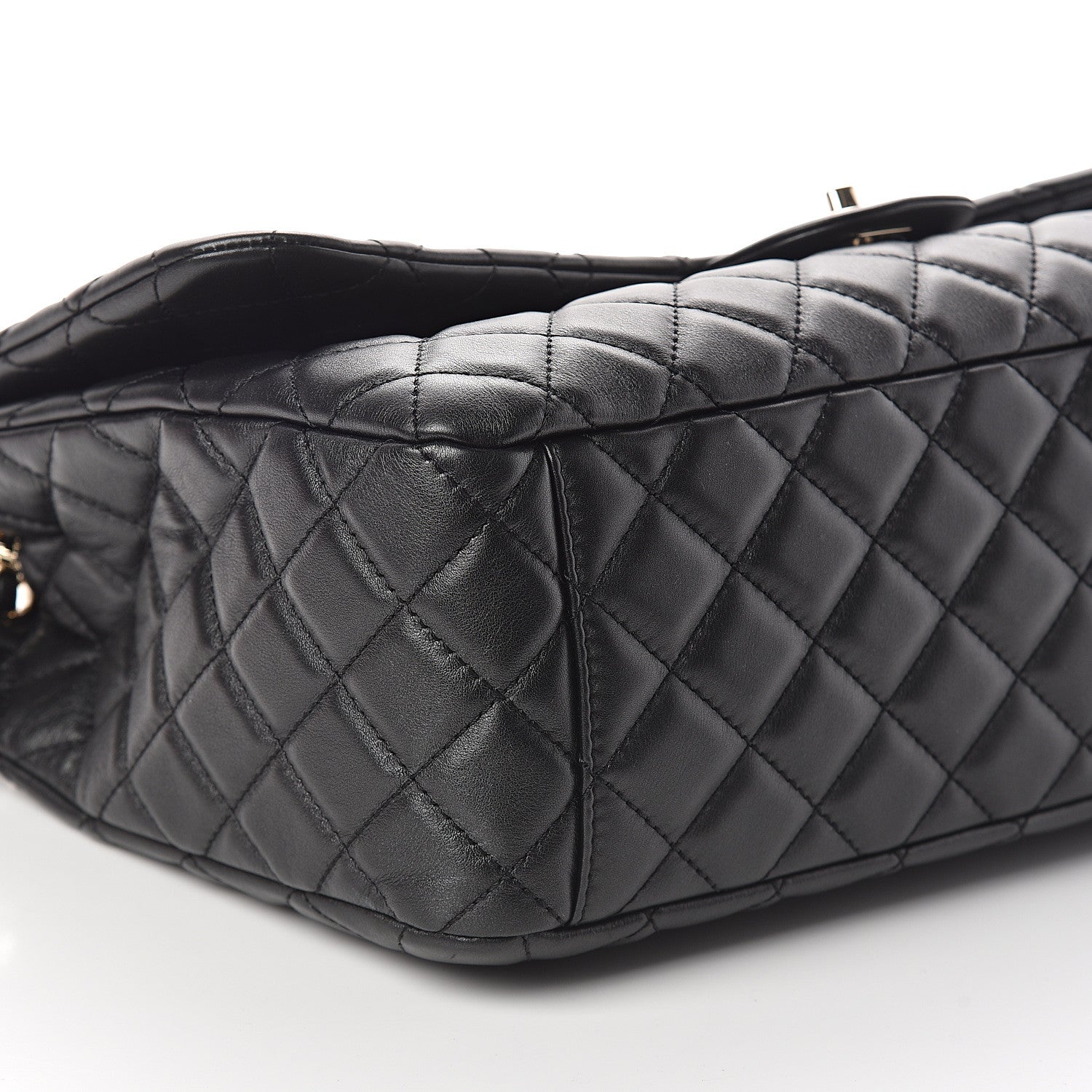 Chanel Calfskin Quilted XXL Travel Flap Bag Black 8 of 9
