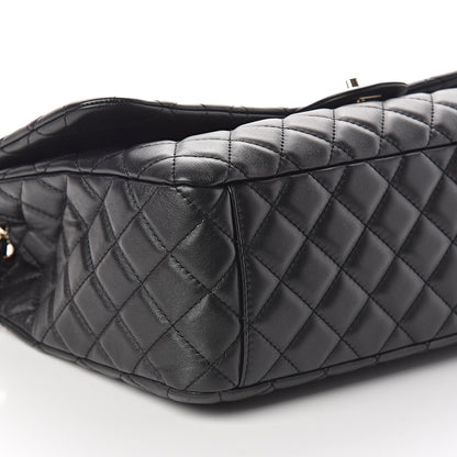 Chanel Calfskin Quilted XXL Travel Flap Bag Black 8 of 9