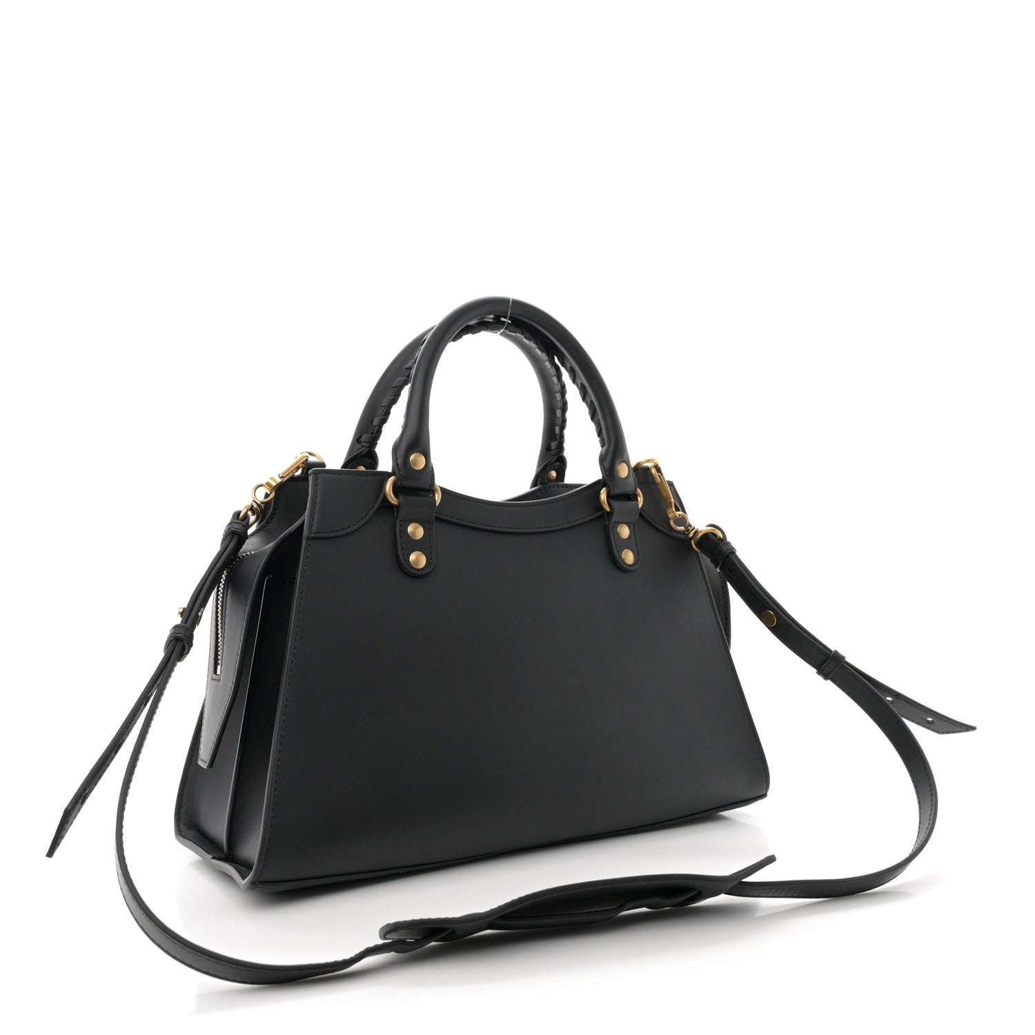 Balenciaga Smooth Calfskin Neo Classic Brass Hardware S City Black 3 of 13