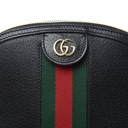 Gucci Calfskin GG Web Small Ophidia Dome Shoulder Bag Black 8 of 11