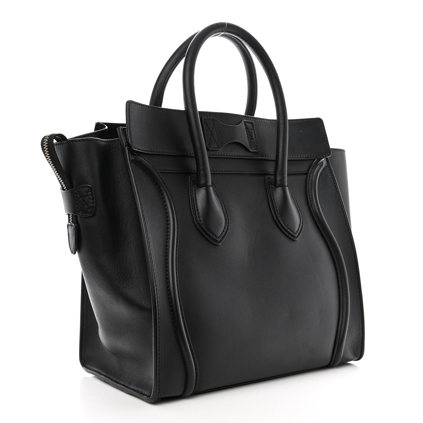 Smooth Calfskin Mini Luggage Black
