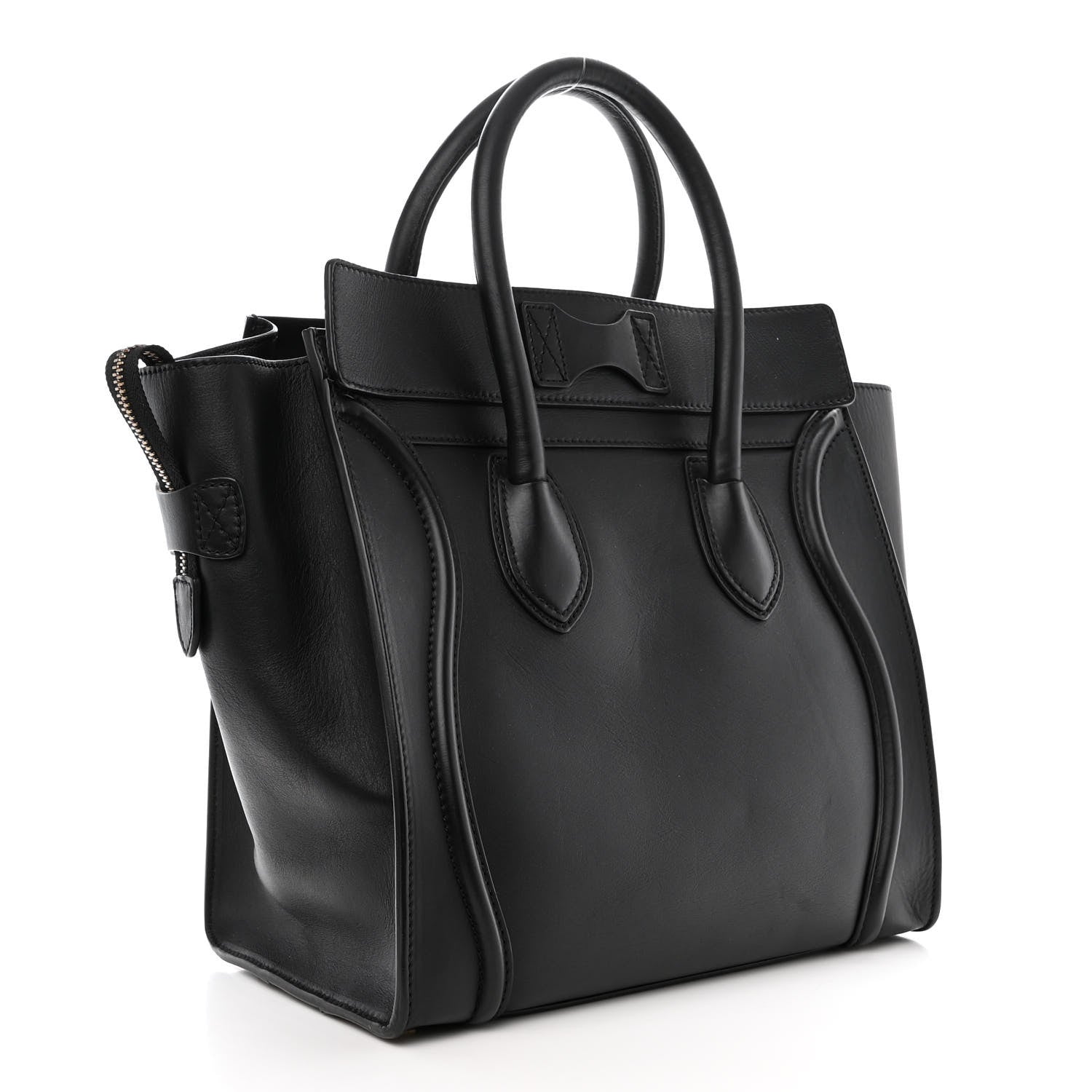 Celine Smooth Calfskin Mini Luggage Black 3 of 14