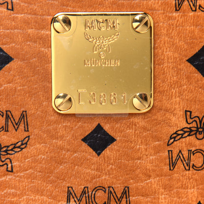 MCM Visetos Side Stud Mini Stark Backpack Cognac 9 of 9