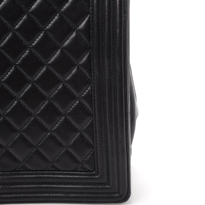 Chanel Lambskin Quilted Large Boy Flap Black 11 of 14