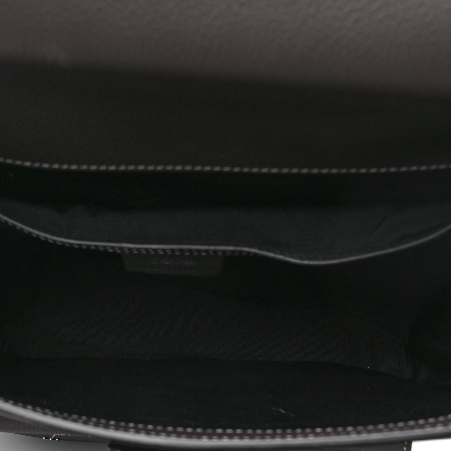 Grained Calfskin Maxi Gallop Sling Bag Grey