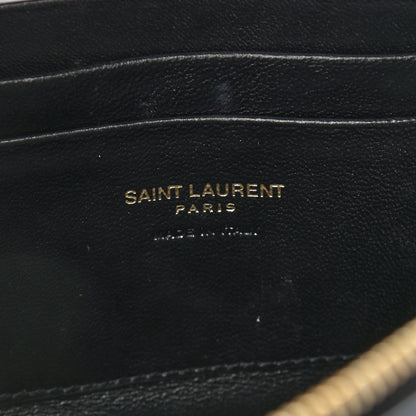 Saint Laurent Canvas Calfskin Leopard Print Monogram Mini Lou Camera Bag Brown 5 of 8