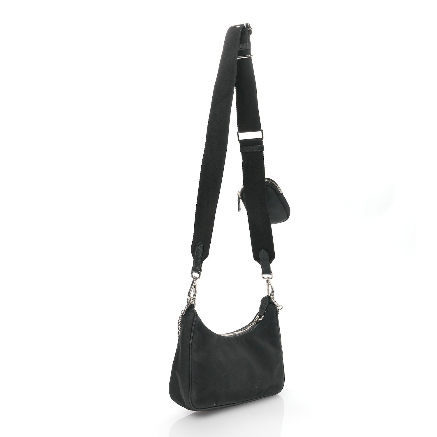 Prada Nylon Re-Edition 2005 Shoulder Bag Black 2 of 13