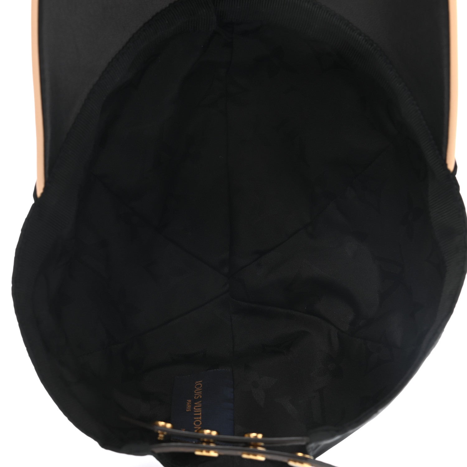 Louis Vuitton Polyester Silk Monogram LV Get Ready Cap M Black 7 of 8