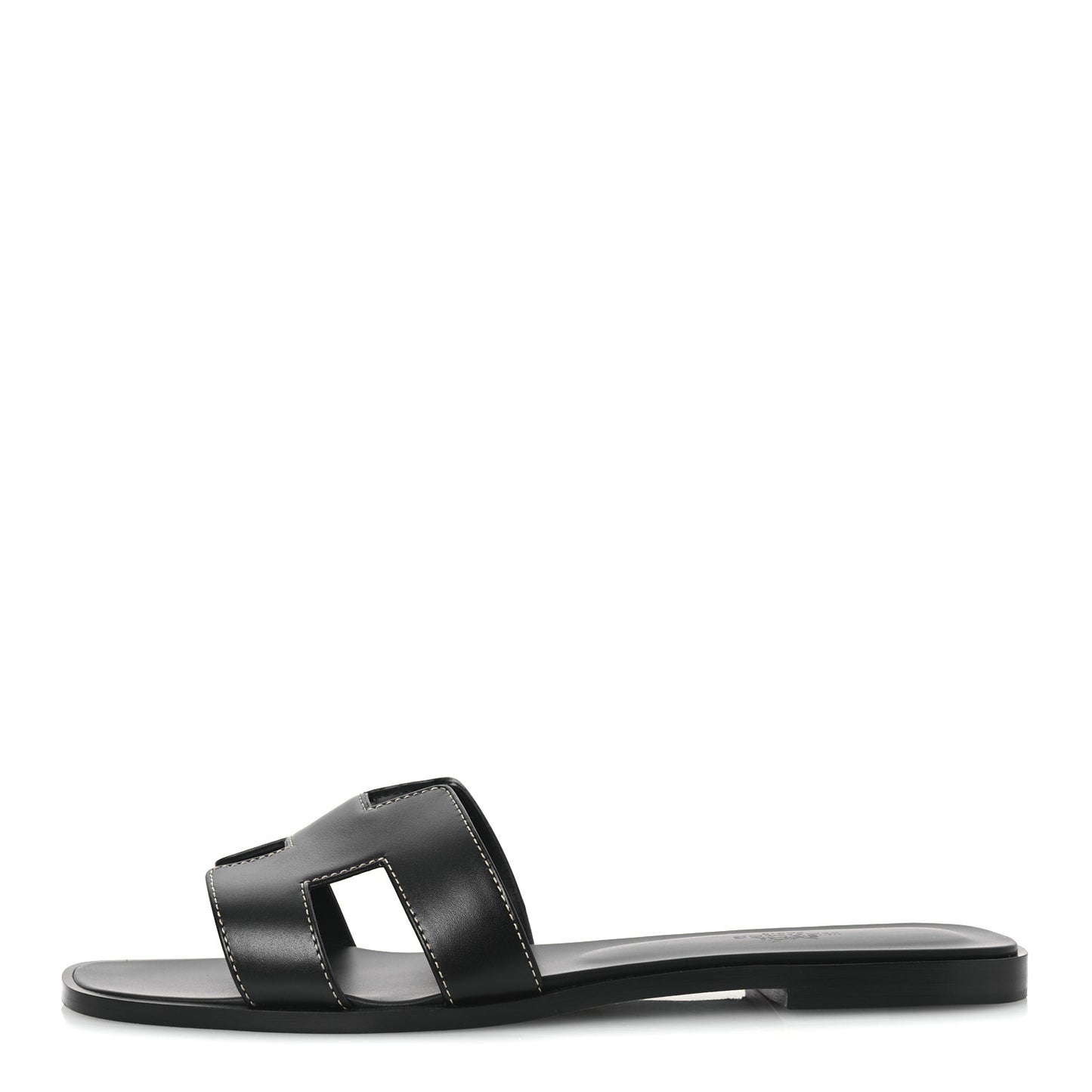 Box Calfskin Oran Sandals 41 Black