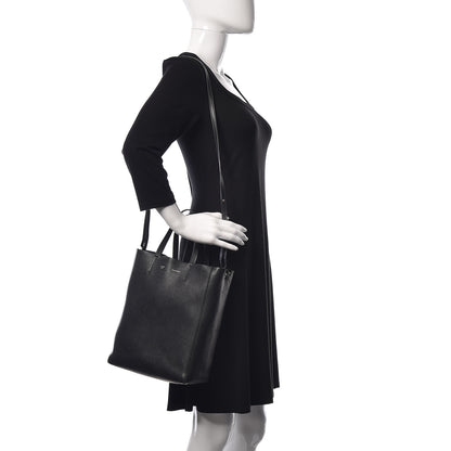 Celine Grained Calfskin Small Vertical Cabas Black 2 of 20