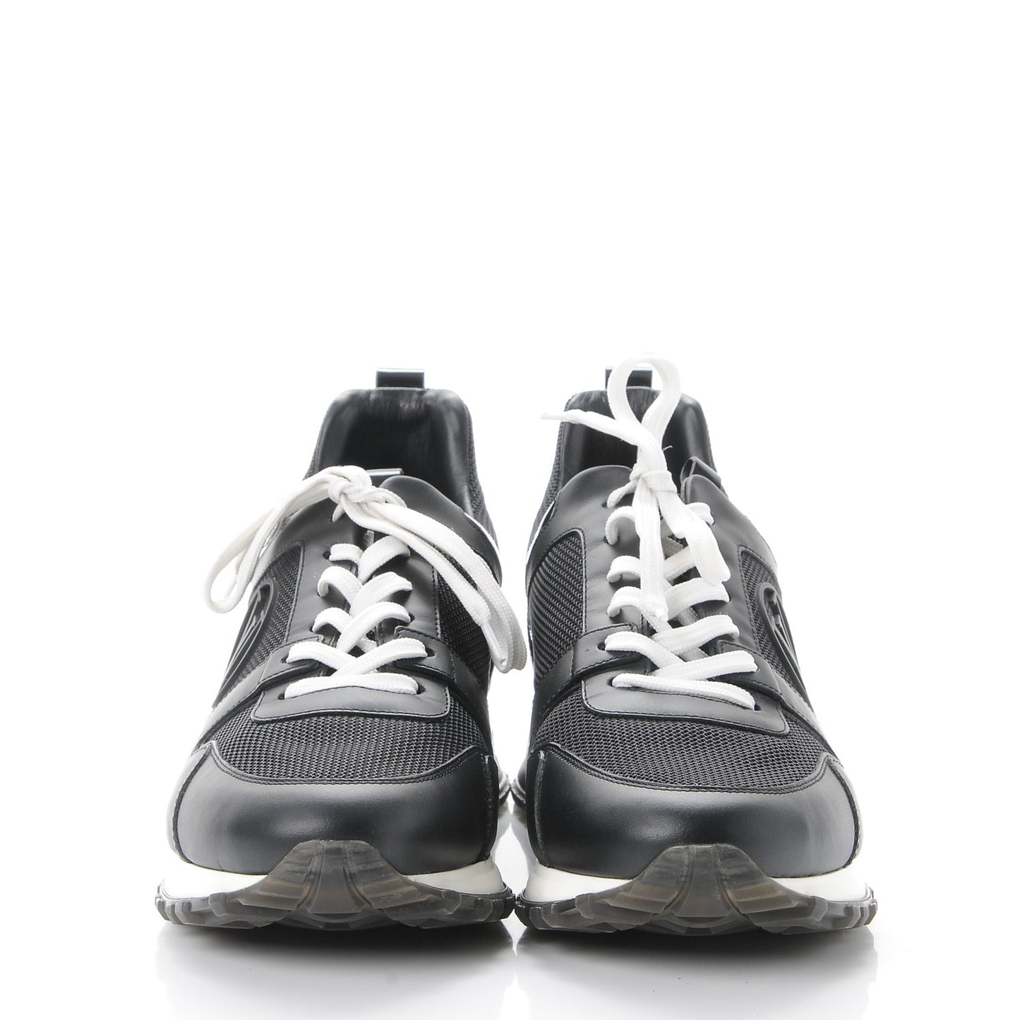 Calfskin Run Away Sneakers 39.5 Black