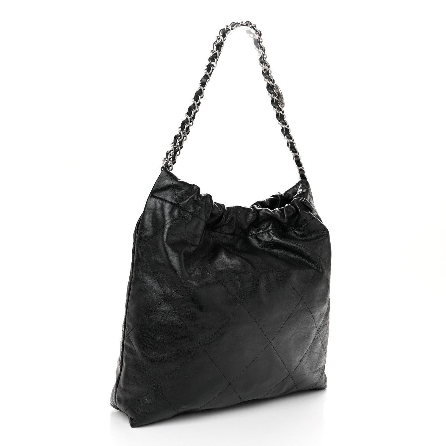 Chanel Shiny Calfskin Quilted Chanel 22 Black 4 of 11