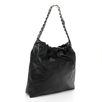 Chanel Shiny Calfskin Quilted Chanel 22 Black 4 of 11