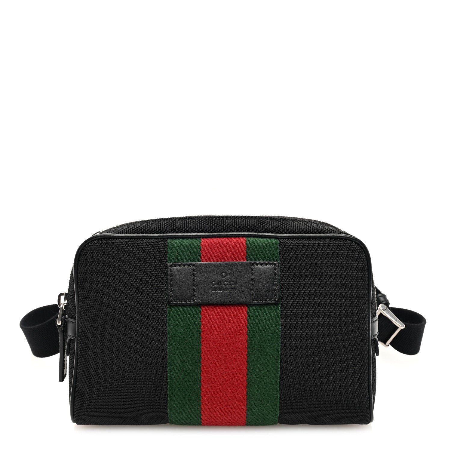 Gucci Canvas Web Slim Belt Bag Black 1 of 10
