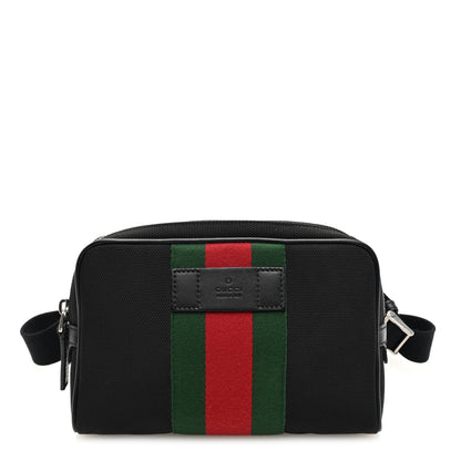 Gucci Canvas Web Slim Belt Bag Black 1 of 10
