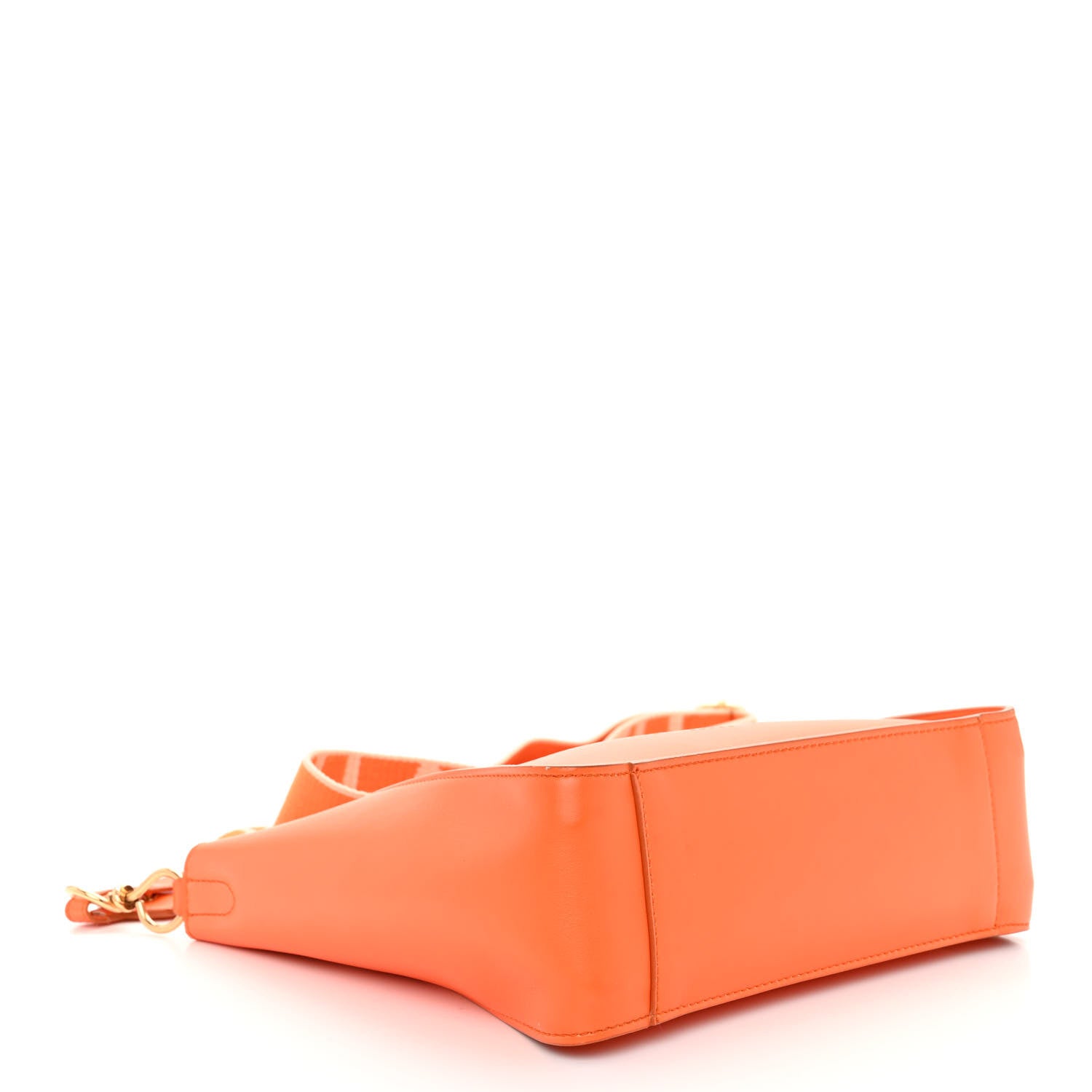 Stella McCartney Eco Alter Nappa Perforated Logo Mini Crossbody Orange 4 of 10