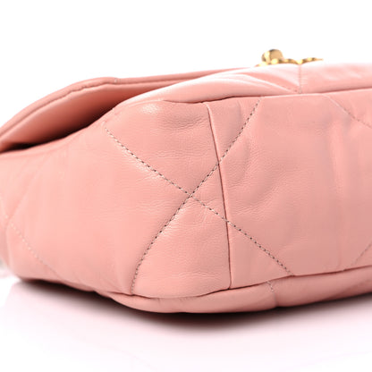 Chanel Goatskin Quilted Medium Chanel 19 Flap Light Pink 8 of 9