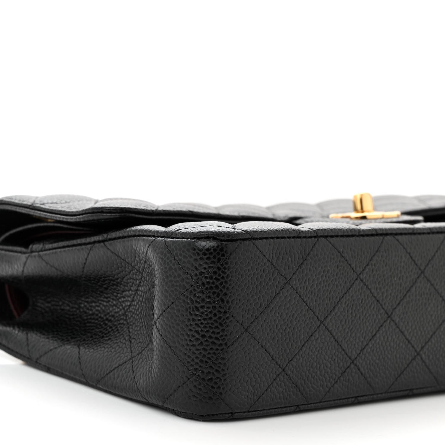 Chanel Caviar Quilted Medium Double Flap Black 9 of 10