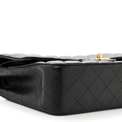 Chanel Caviar Quilted Medium Double Flap Black 9 of 10