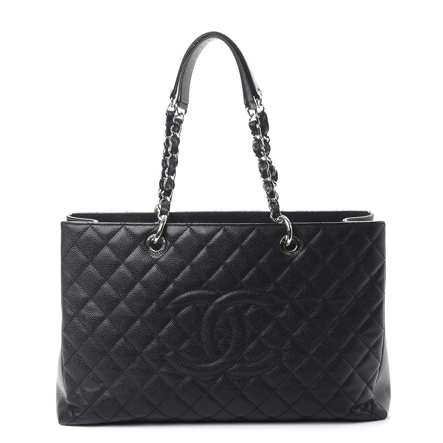 Chanel Caviar Quilted XL Grand Shopping Tote GST Black 1 of 10