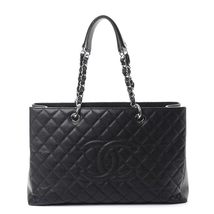 Chanel Caviar Quilted XL Grand Shopping Tote GST Black 1 of 10