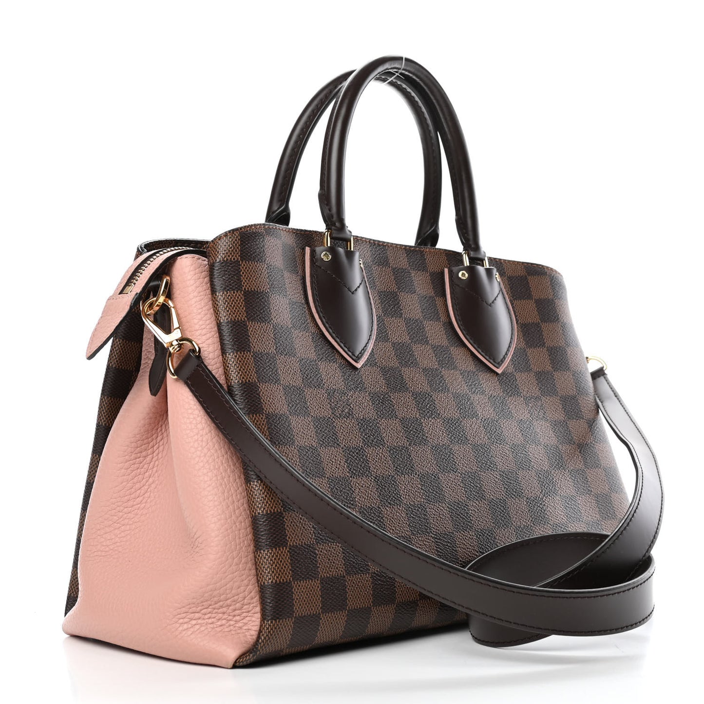 Cuir Taurillon Damier Ebene Normandy Magnolia