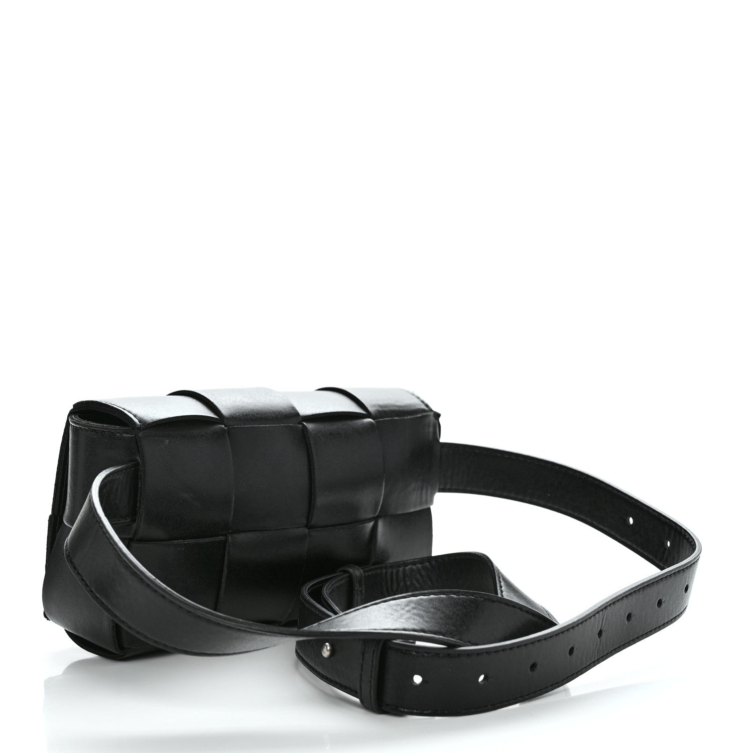 Bottega Veneta Nappa Maxi Intreccio The Belt Cassette Bag Black 4 of 9