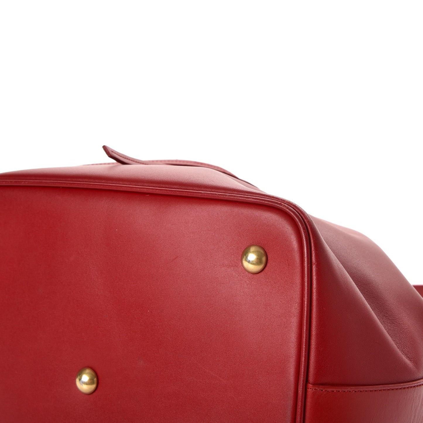 Calfskin Medium Emmanuelle Bucket Bag Lipstick Red
