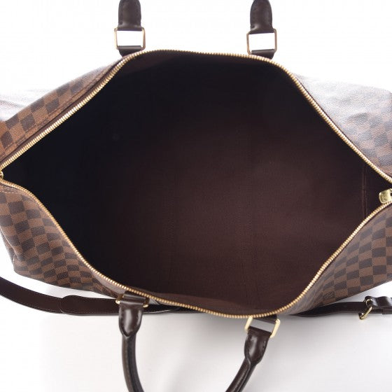 Louis Vuitton Damier Ebene Keepall Bandouliere 55 6 of 8