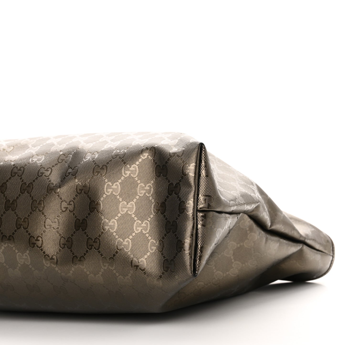 Imprime Monogram Medium Zippered Shopping Tote Pewter