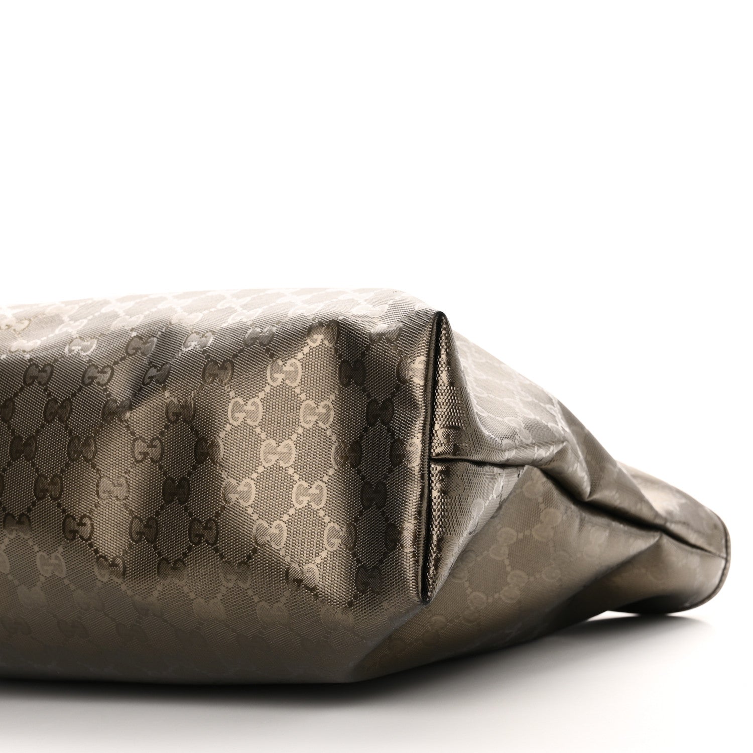 Gucci Imprime Monogram Medium Zippered Shopping Tote Pewter 10 of 11