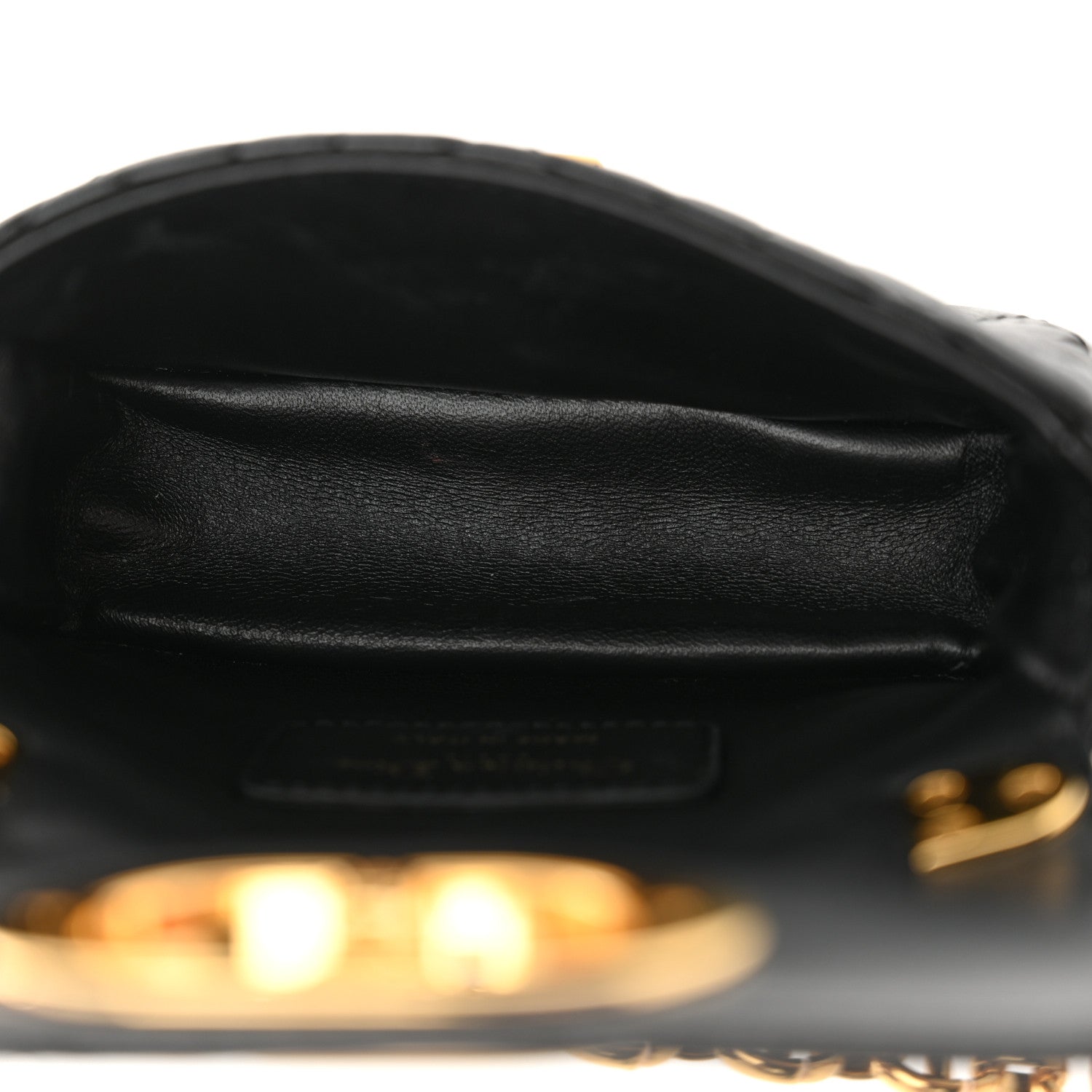 Christian Dior Supple Calfskin Cannage Micro Caro Bag Black 5 of 11