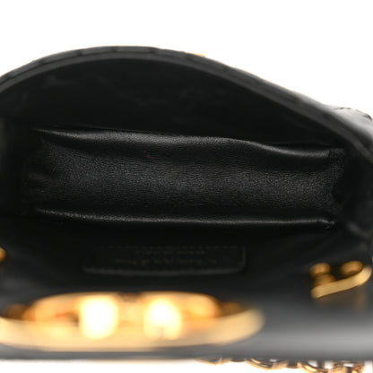 Christian Dior Supple Calfskin Cannage Micro Caro Bag Black 5 of 11