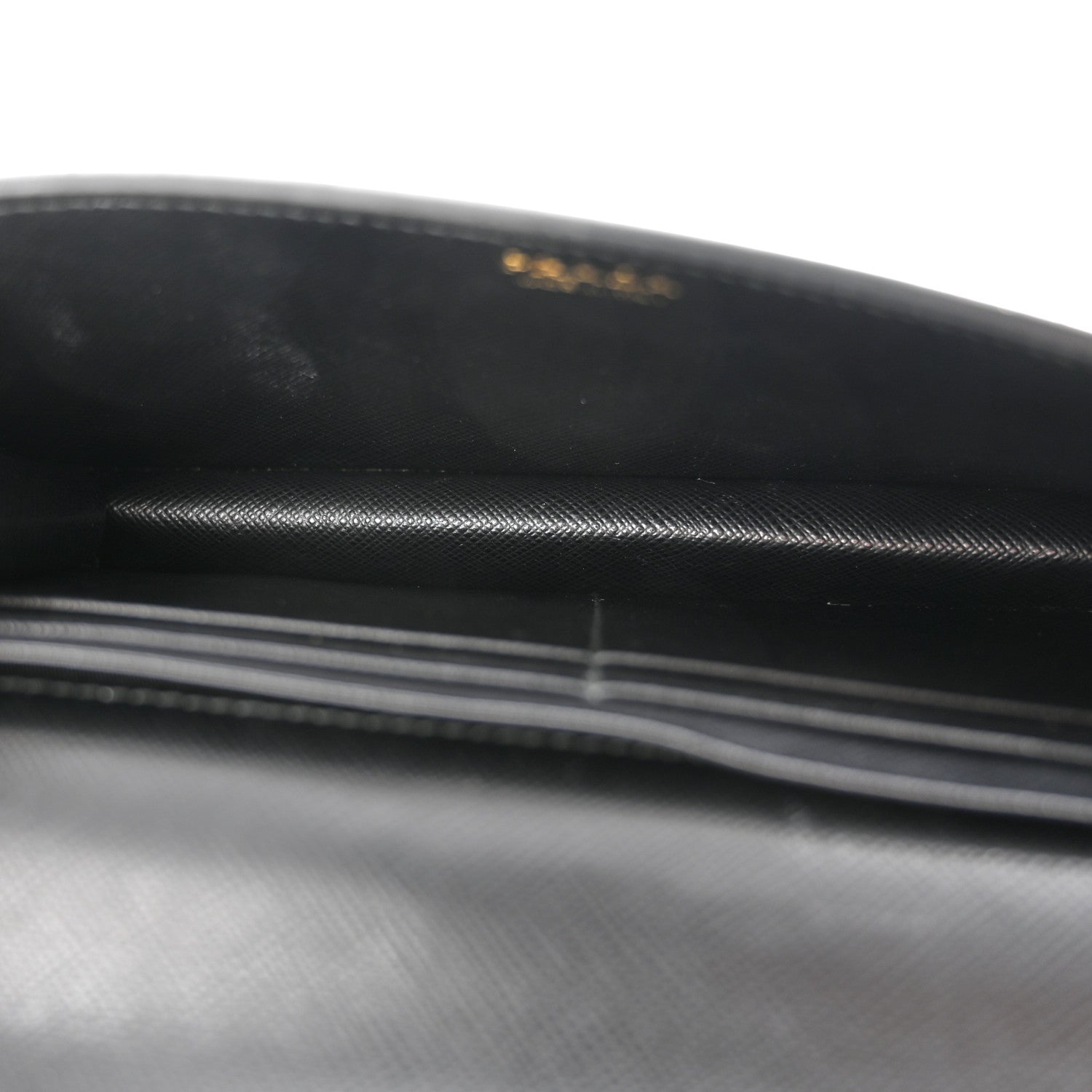 Prada Saffiano Triangle Logo Mermaid Print Mini Crossbody Bag Black 6 of 12