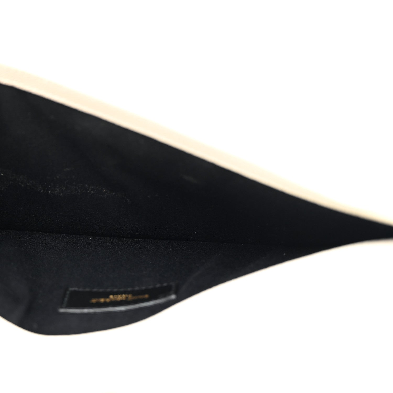Saint Laurent Grain De Poudre Uptown Pouch Blanc Vintage 5 of 8