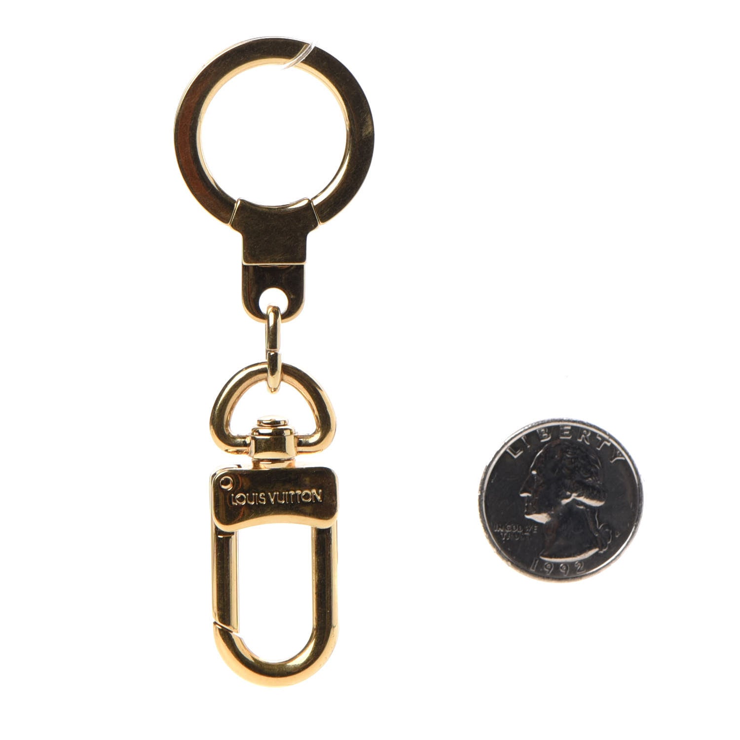 Louis Vuitton Pochette Extender Key Ring Gold 2 of 3