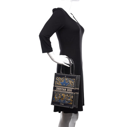 Christian Dior Canvas Embroidered Vertical L'Etoile Book Tote 2 of 11