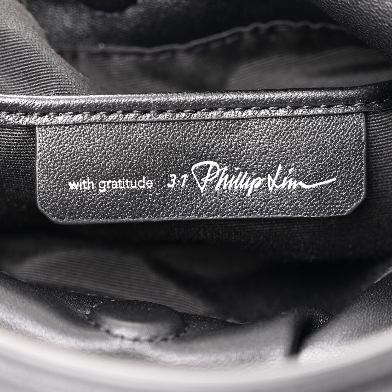 3.1 Phillip Lim Sheepskin Studded Mini Origami Bag Black 1757005