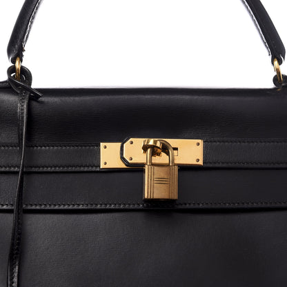 Hermes Box Kelly Retourne 28 Black 8 of 8