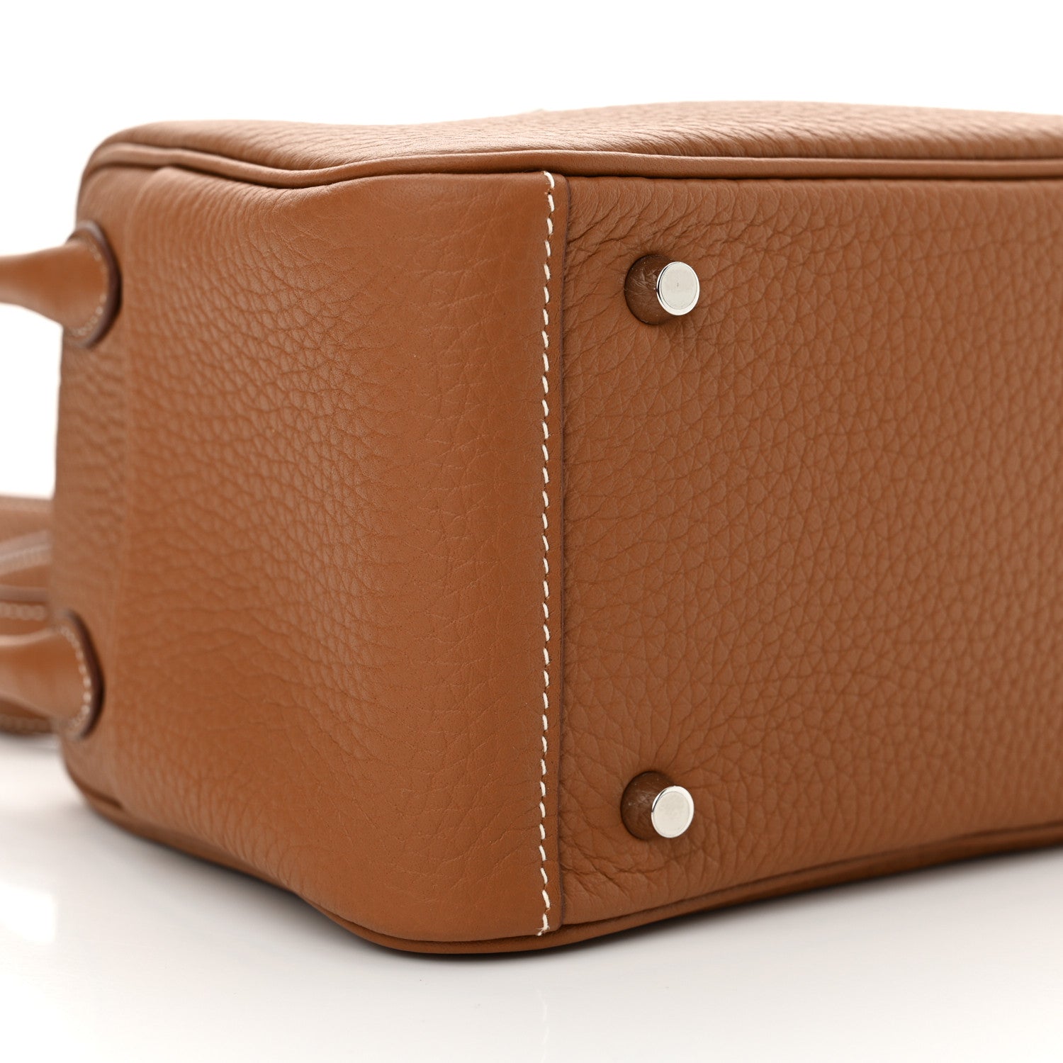 Hermes Taurillon Clemence Mini Lindy 20 Gold 9 of 11